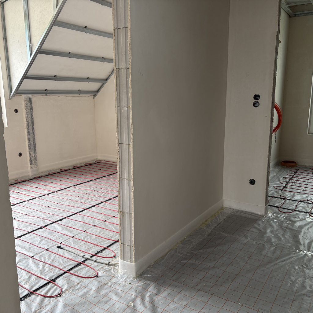 Odporový topný kabel pro hlavní vytápění  - novostavba pasivního domu